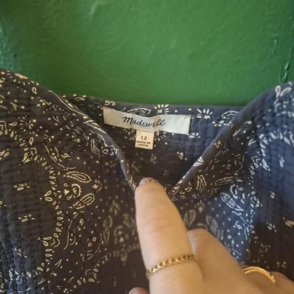 Madewell Quilted Sweetheart Crop Top - Picture 4 of 5